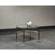 Terry 35.5 X 17.5 inch Gunmetal / Black Coffee Table